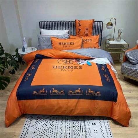 hermes bed sheet|hermes wallcovering.